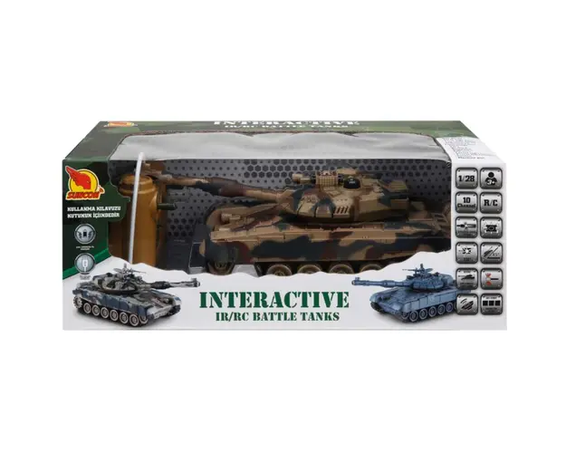 Tanc cu telecomanda, Suncon, Camuflaj, 1:28