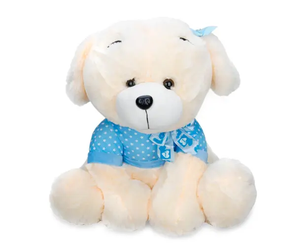 Caine de plus, Puffy Friends, Albastru, 55 cm