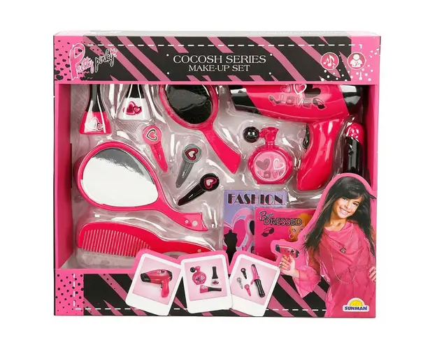 Set de infrumusetare cu oglinda de mana, Pretty Pinky