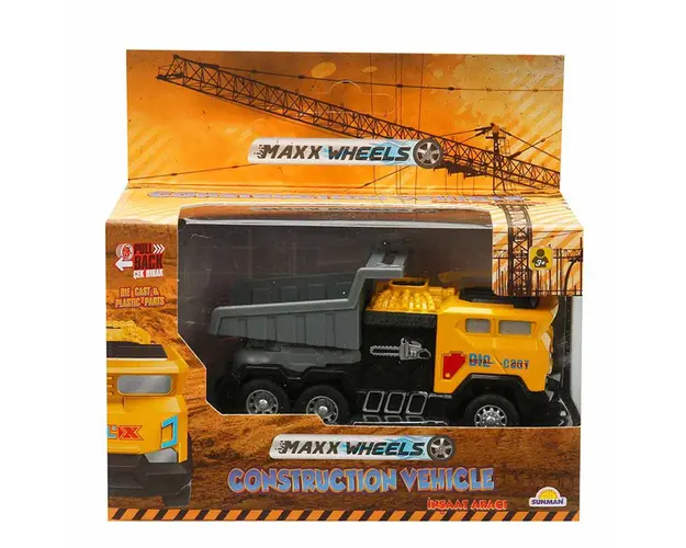 Vehicul de constructie cu basculanta, Maxx Wheels, Galben