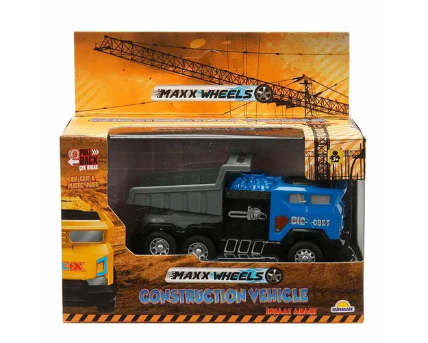 Vehicul de constructie cu basculanta, Maxx Wheels, Albastru