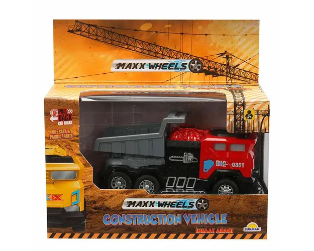 Vehicul de constructie cu basculanta, Maxx Wheels, Rosu