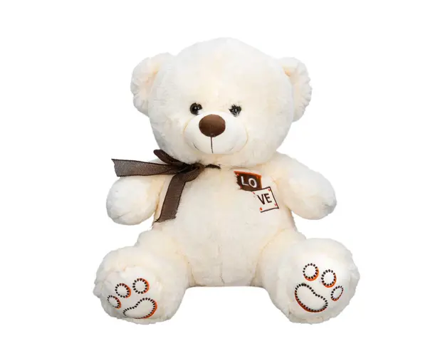 Ursulet de plus, Puffy Friends, Bej, 46 cm
