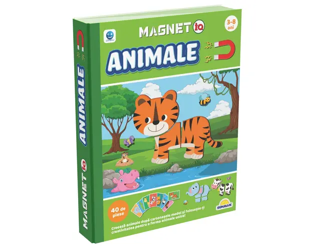 Joc educativ, Smile Games, MagnetIQ, Completeaza animalele