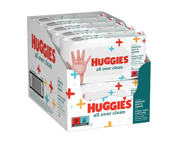 Servetele umede pentru bebelusi Huggies, All over clean, 56 x 10, 560 buc