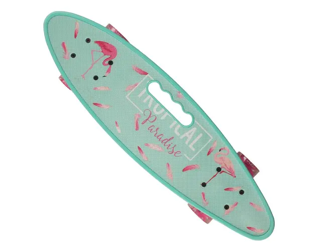  Penny board portabil Action One ABEC-7, PU, Aluminiu, Tropical Paradise