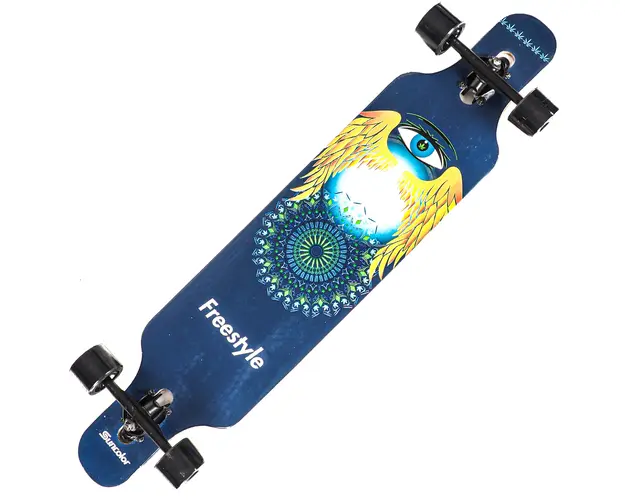 Longboard Action One, ABEC-7 PU, Aluminiu, 100 kg, 105.5 x 22 cm, Multicolor Freestyle