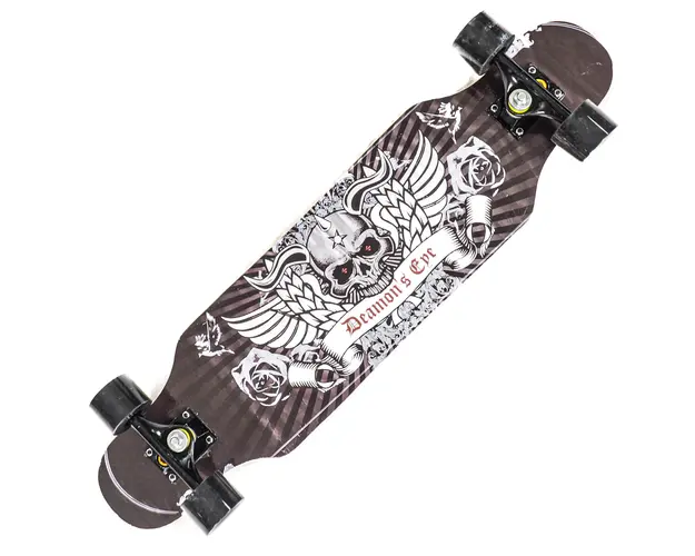 Longboard Action One, ABEC-7 PU, Aluminiu, 100 kg, 79 x 20 cm, Multicolor Demon Eye