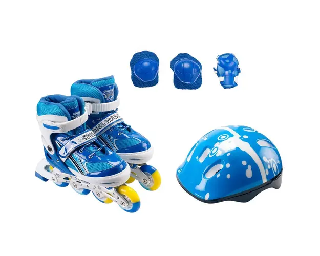Set de Role reglabile, Casca de protectie si Geanta, Action One, Cie, M, 35-38