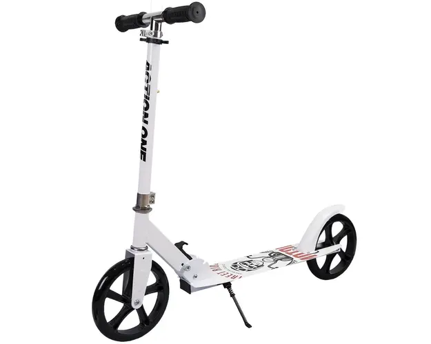 Trotineta pliabila Skull Rider, Action One, Alb