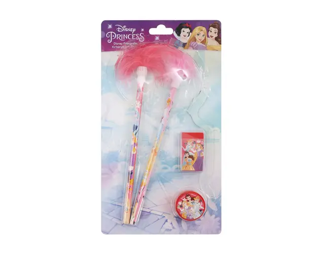 Set instrumente de scris, Disney Princess, 6 buc