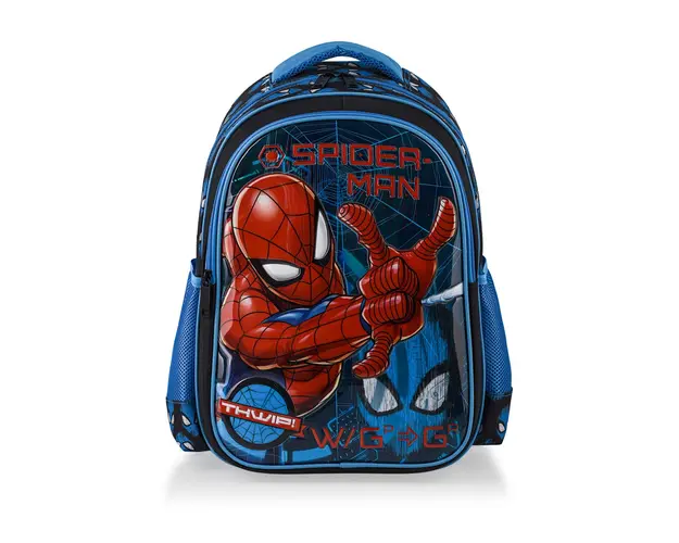 Ghiozdan cu 2 compartimente, Spiderman