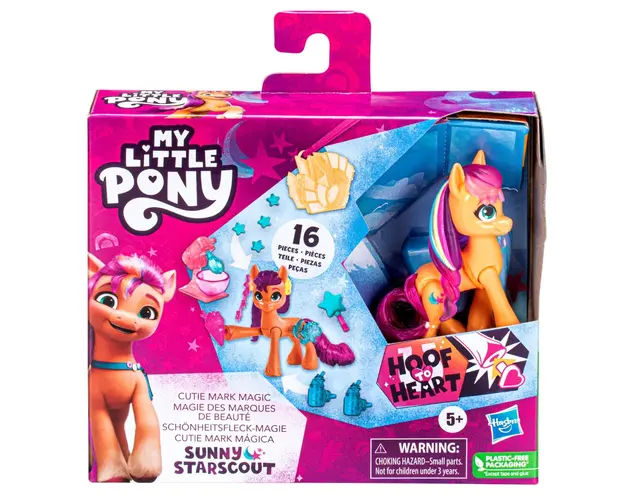 Figurina My Little Pony cu accesorii, Cutie Mark Magic, Sunny Starscout, F5250
