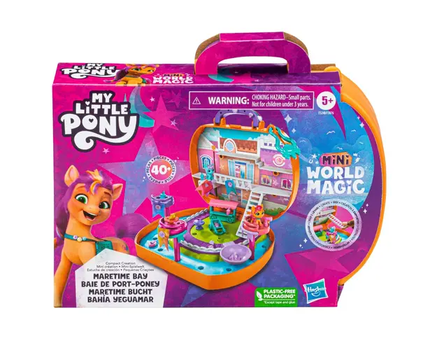 Set de joaca cu figurina, My Little Pony, Mini World Magic, Maretime Bay, F5248