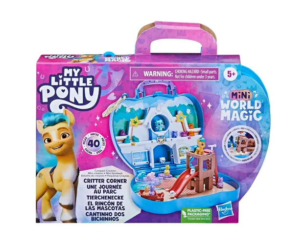 Set de joaca cu figurina, My Little Pony, Mini World Magic, Critter Corner, F6440