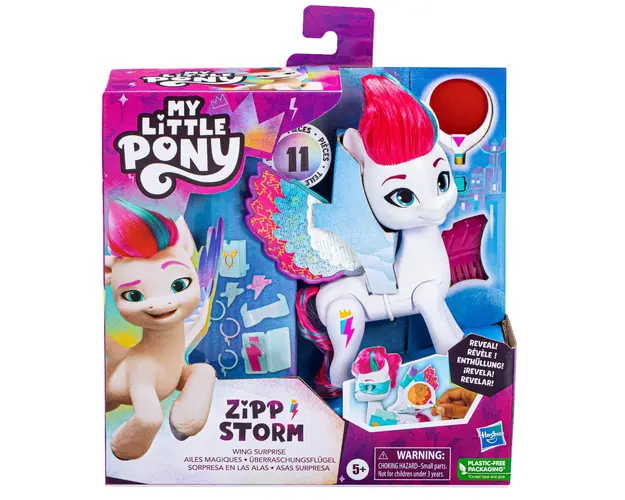 Figurina My Little Pony cu accesorii pentru par, Zipp Storm, F6446