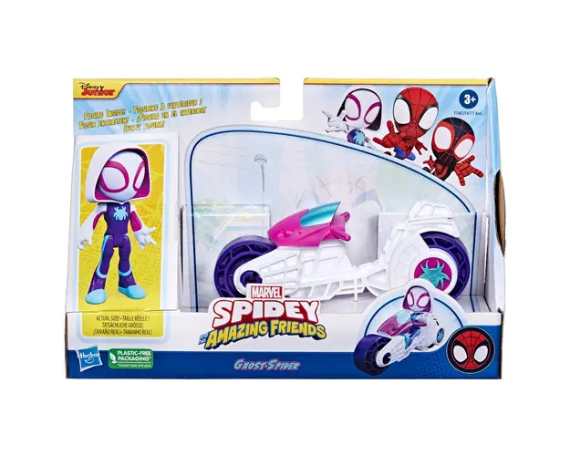 Set figurina cu motocicleta, Spidey, Ghost Spider, F7461