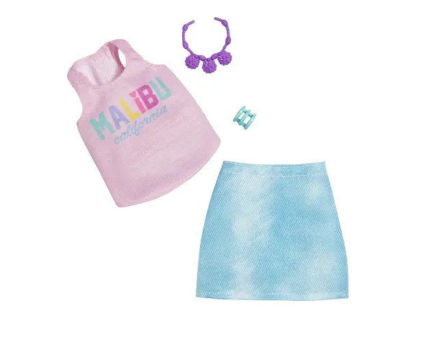 Set de haine si accesorii pentru papusa, Barbie, HBV35