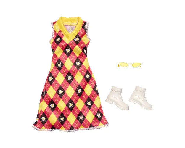 Set de haine si accesorii pentru papusa, Barbie, HJT17