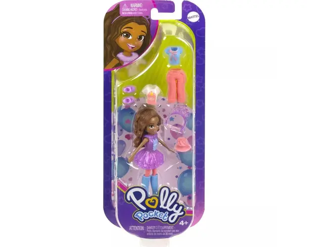 Mini papusa cu haine de schimb Polly Pocket, HKV85