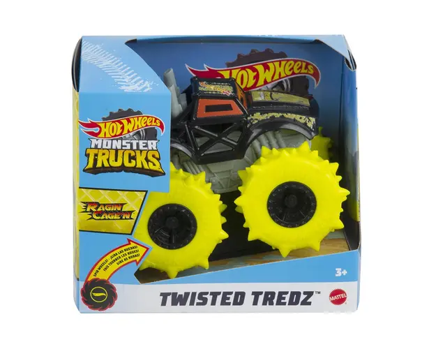Masina de teren, Hot Wheels, Twisted Tredz, 1:43, Ragin Cage n, GVK43