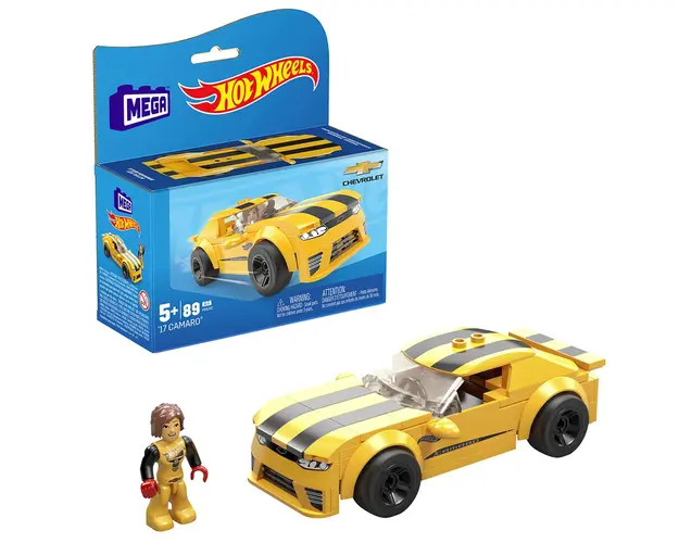 Masina de curse cu pilot, Hot Wheels, Mega, 17 Camaro, HHL98