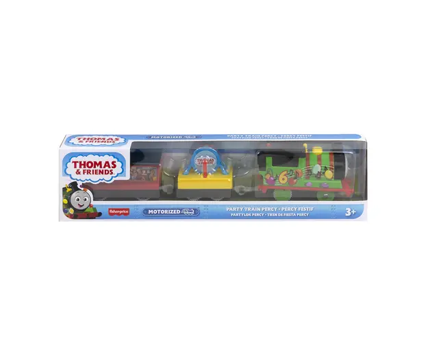 Locomotiva motorizata cu 2 vagoane, Thomas and Friends, Party Train Percy, HDY72