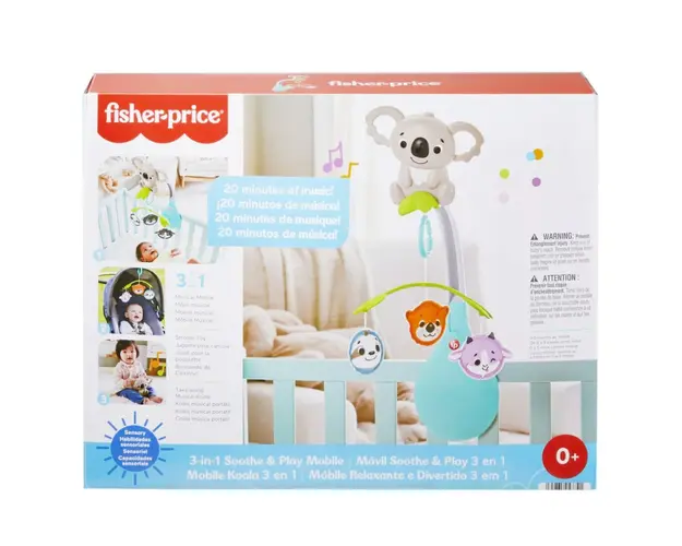 Carusel muzical 3 in 1, Fisher Price, Koala, HGB90