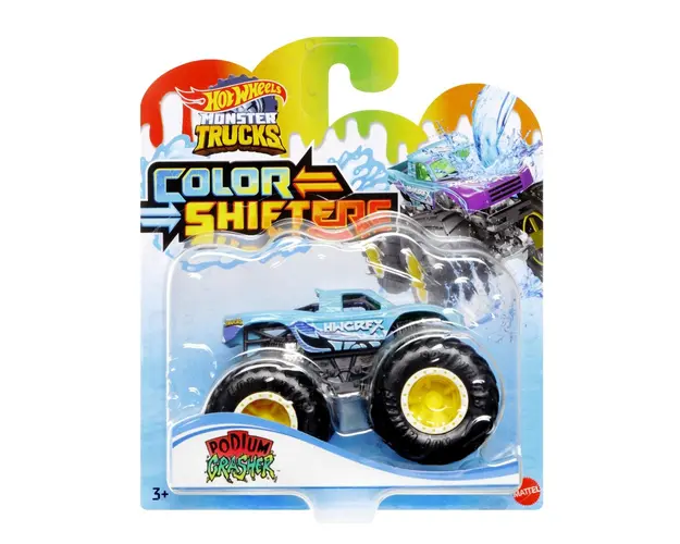 Masina de teren, Hot Wheels, Color Shifters, Podium Crasher, 1:64, HGX08