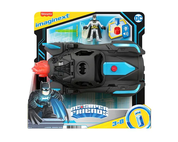 Set de joaca, Imaginext, DC Super Friends, Batmobile, HGX96