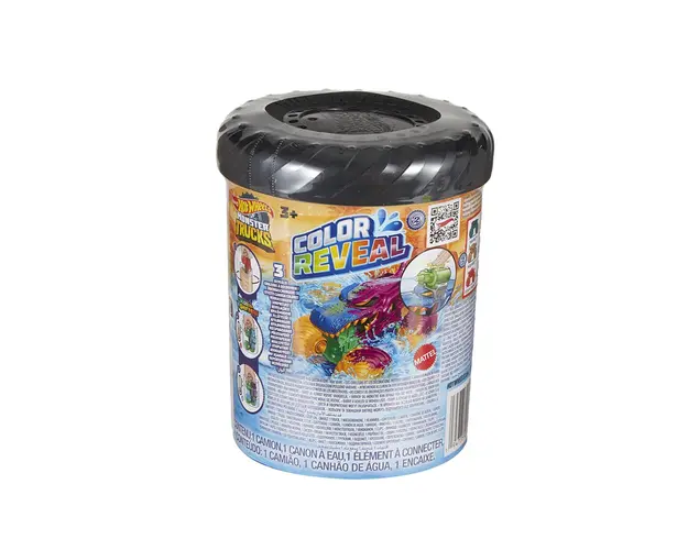 Masina de teren Monster Trucks, Hot Wheels, Color Reveal