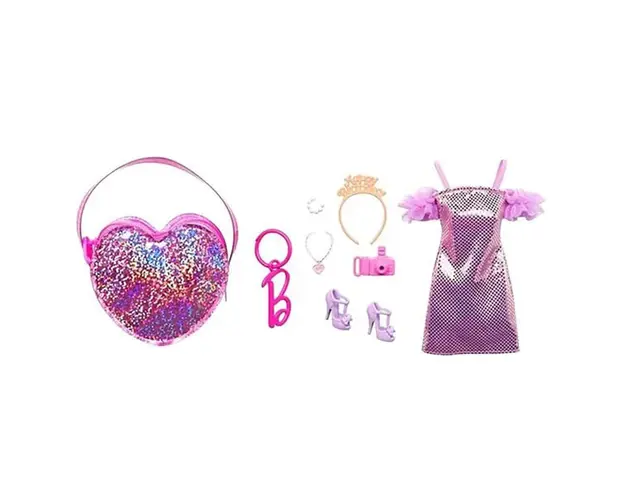 Set gentuta si rochie pentru Papusa, Barbie, HJT45