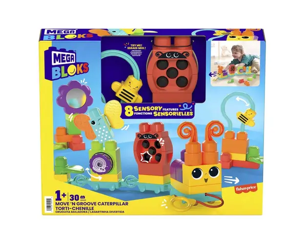 Set cuburi de constructie, Mega Bloks, 30 piese, HKN44