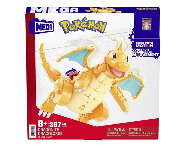 Set de constructie, Mega Bloks, Pokemon Dragonite, HKT25