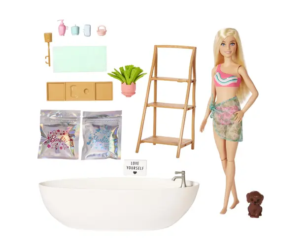 Set papusa Barbie, Confetti Bath, Cada si accesorii, HKT92