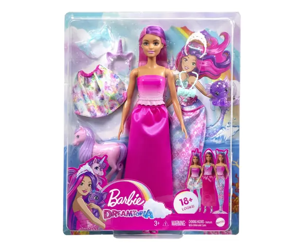 Papusa Sirena, Barbie, Dreamtopia, HLC28