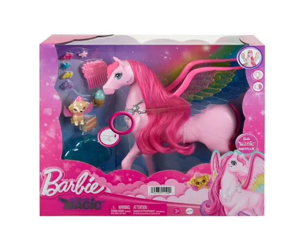 Figurina Pegasus cu accesorii, Barbie, HLC40
