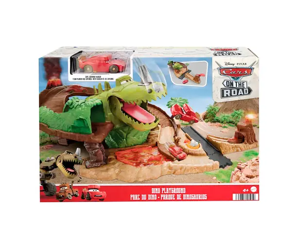 Set de joaca cu masinuta, Cars, Taramul lui Dino, HMD74