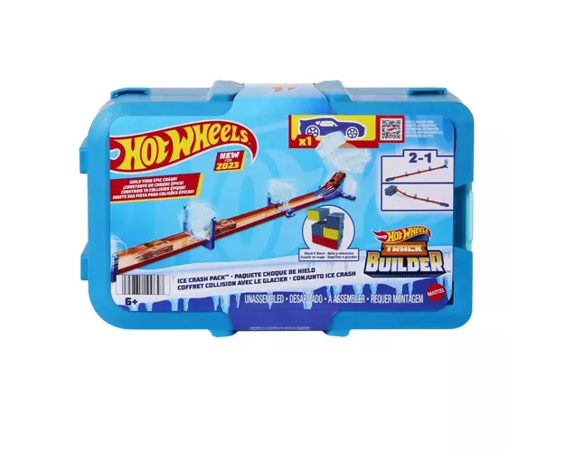Set de joaca, Hot Wheels, Box Track Builder, Pista de gheata, HNJ66