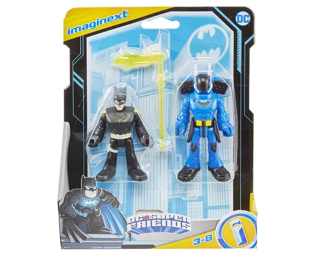 Set 2 figurine, Imaginext, DC Super Friends, Batman si Rookie, GXJ30