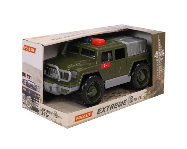 Masina de patrulare, Polesie, Extreme Drive, Verde, 30 cm