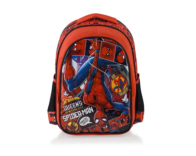 Ghiozdan cu 2 compartimente, Go Spidey, Spiderman, Rosu