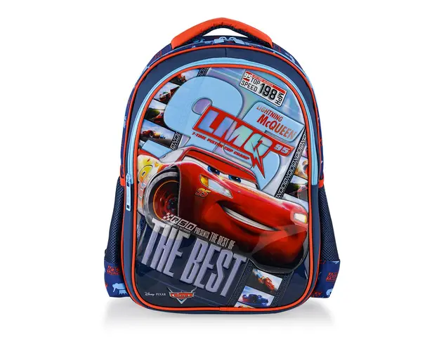 Ghiozdan cu 2 compartimente, Lightning Mcqueen, Cars