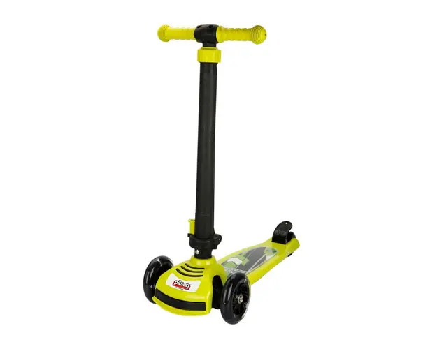 Trotineta pliabila cu 3 roti si lumini, Pilsan, Power Scooter, Verde