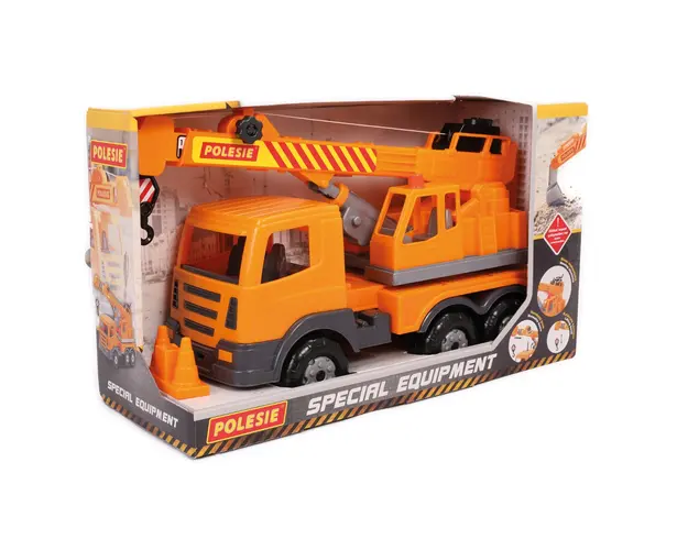 Camion cu macara, Polesie, Prestige, 36 cm