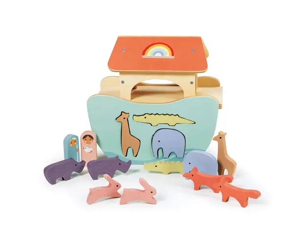 Arca lui Noe din lemn premium, Tender Leaf Toys