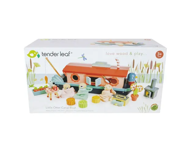 Barca familiei de vidre din lemn premium, Tender Leaf Toys