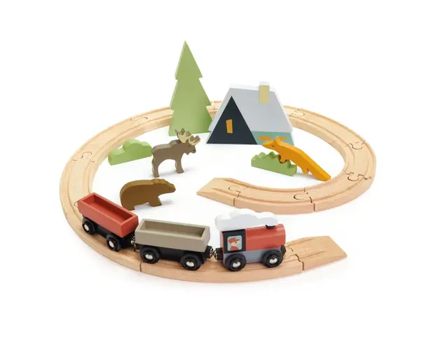 Set Tren montan din lemn Tender Leaf Toys