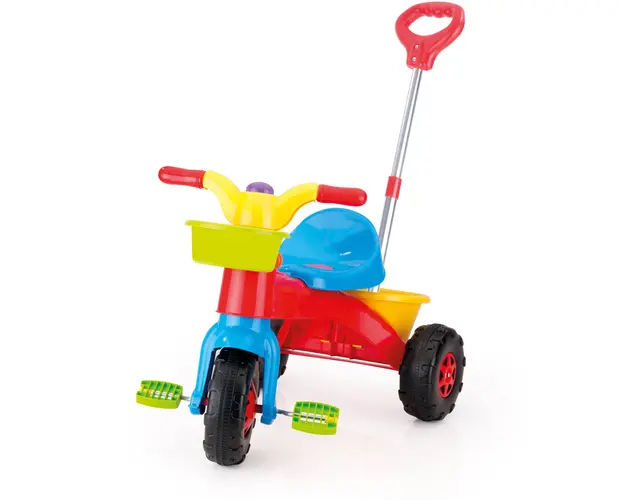 Tricicleta copii cu sistem de ghidare Dolu My First Trike, rosu