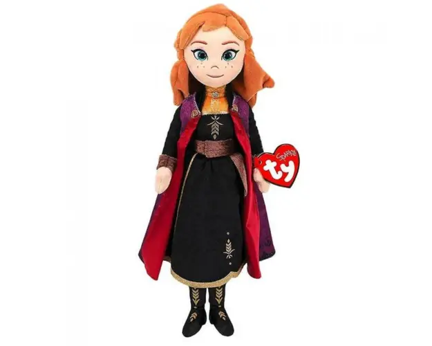 Jucarie din plus si material textil cu sunete, Anna Frozen II, 38 cm